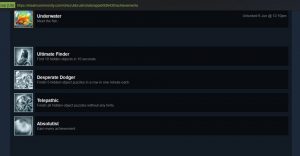 Steam achievements